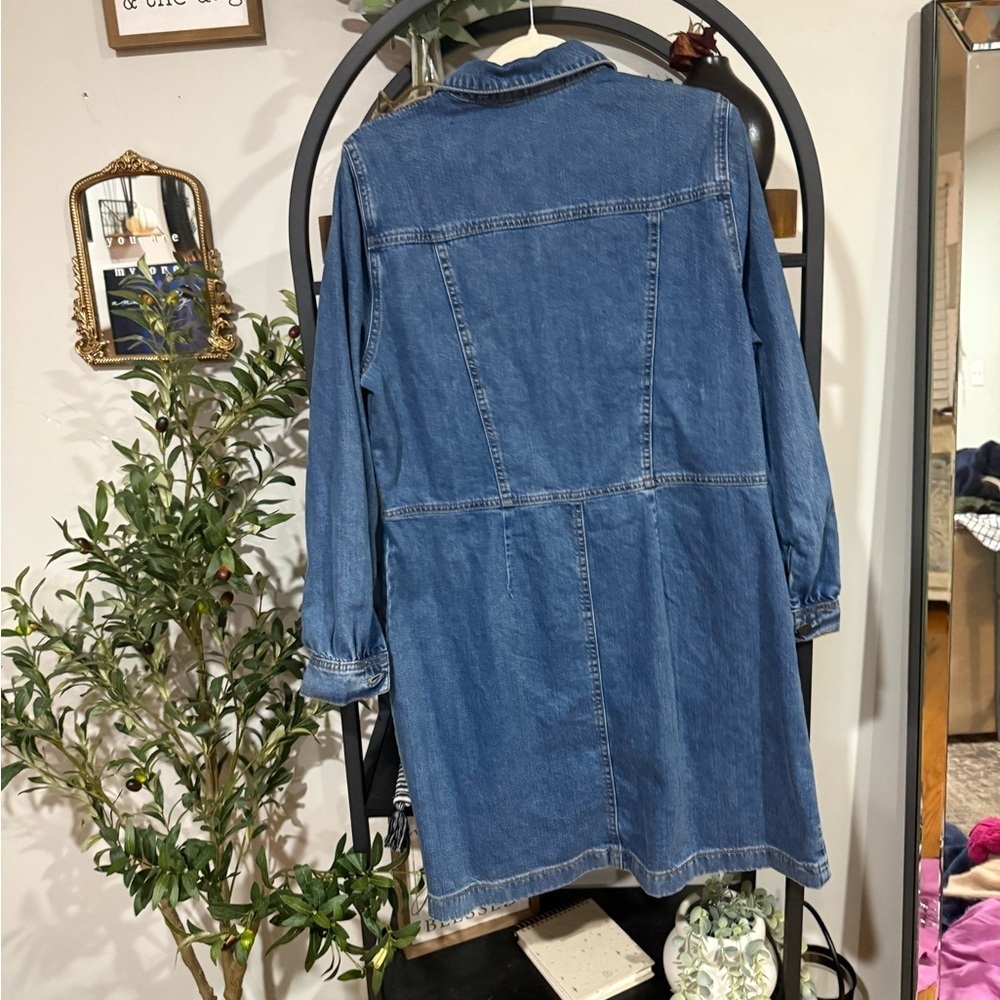 Ophelia Roe Denim Long Sleeve Dress plus size size 16 - Picture 6 of 8